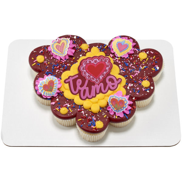 Milagros Hearts Cupcake Rings