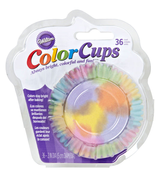 Color Cups Tie Dye Paper Cupcake Liners