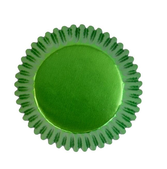 Metallic Baking Cup - Green Pk/30