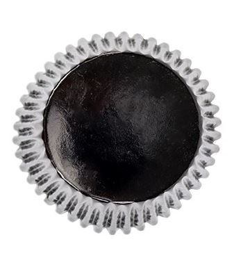 Metallic Baking Cup - Jet Black Pk/30