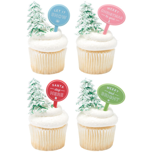 Christmas Assortment Cupcake Picks