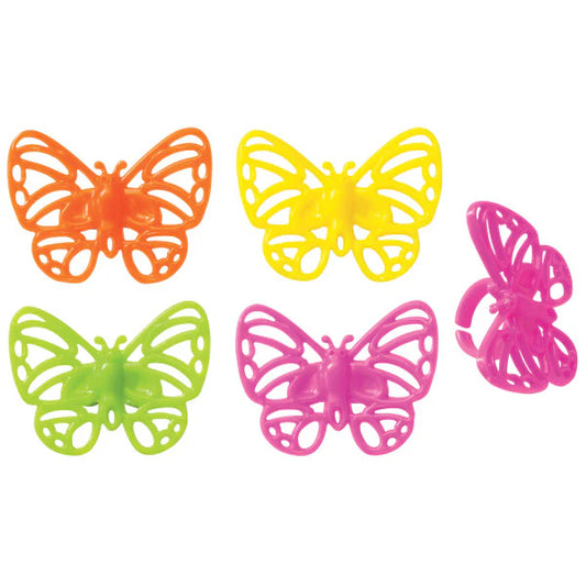 Bright Butterfly Cupcake Rings