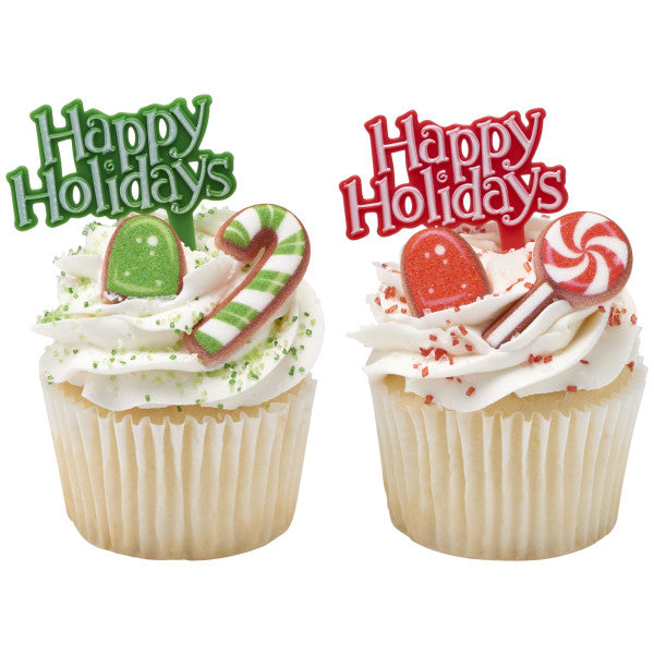 Holiday Tidings Cupcake Picks
