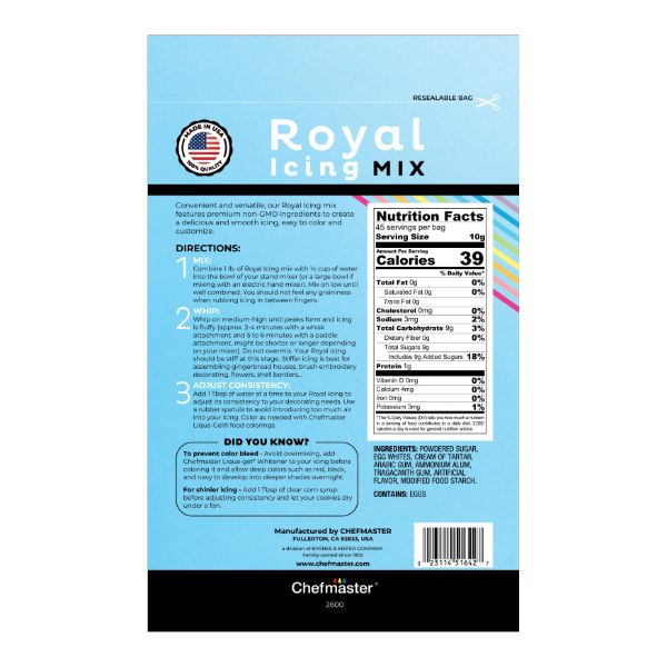 Chefmaster Royal Icing Mix ~ 16 oz.