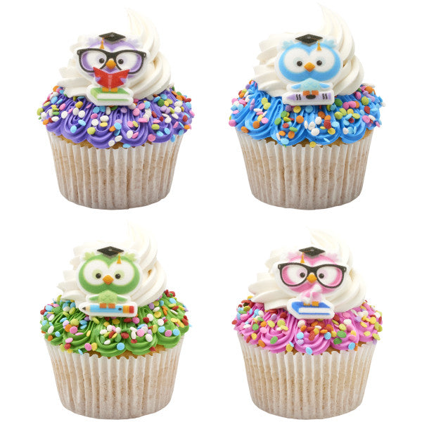 Colorful Grad Owls