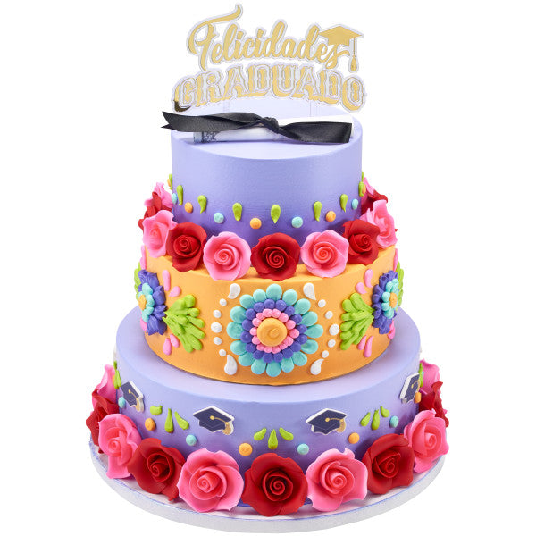 Felicidades Graduado Vertical Layon