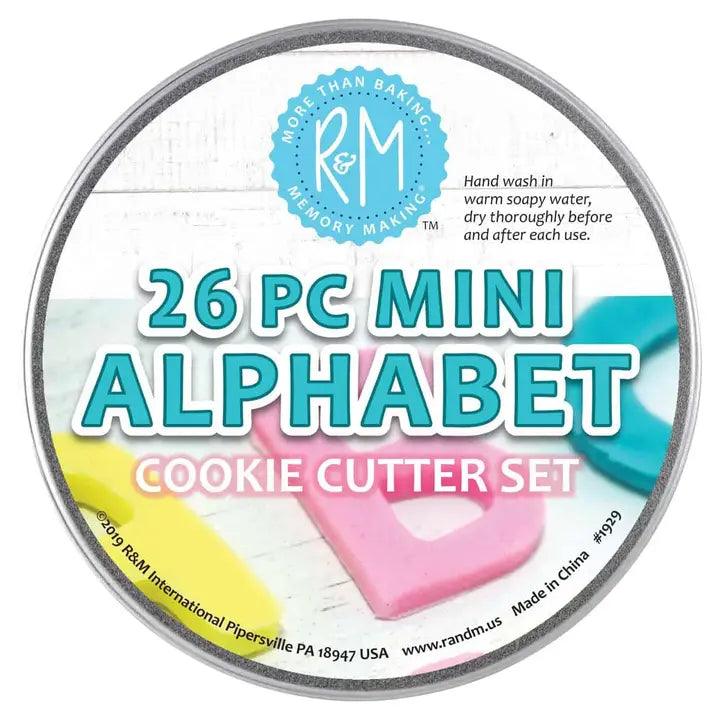 Mini Alphabet 26 Pc Cookie Cutter Set