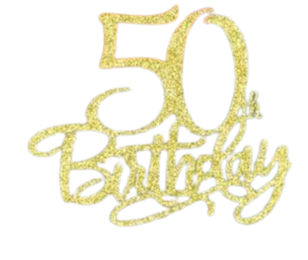 50th Birthday Cake Topper