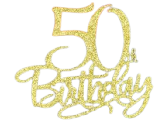 50th Birthday Cake Topper