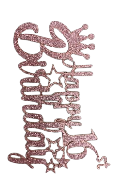 Happy 16st Birthday Cake Topper
