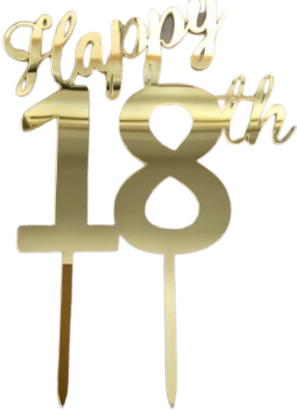 Happy 18th Cake Topper
