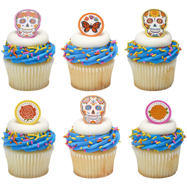 Día de los Muertos Assortment Cupcake Rings
