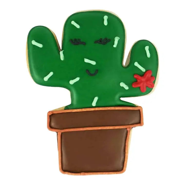 Cactus in Pot Cookie Cutter (4")