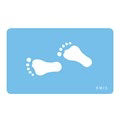Foot Print Stencil - 2" x 1"