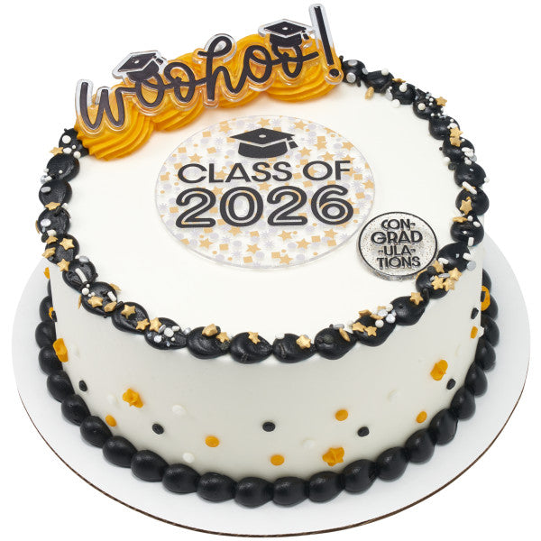 Confetti Grad Cupcake Rings