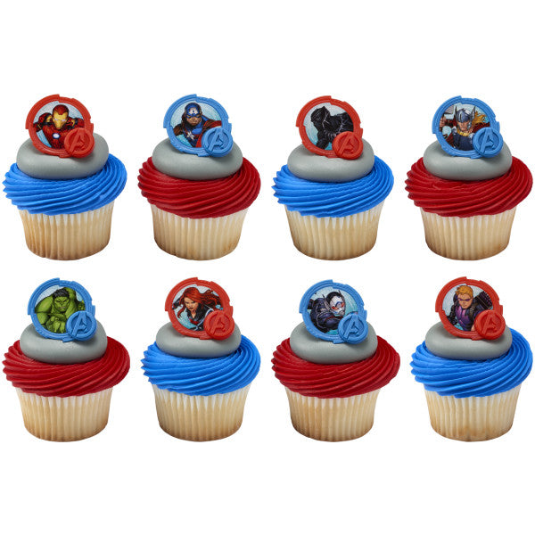 MARVEL Avengers Mightiest Heroes Cupcake Rings