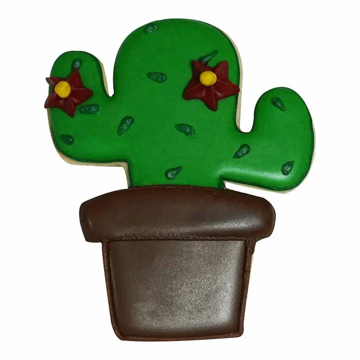 Cactus in Pot Cookie Cutter (4")