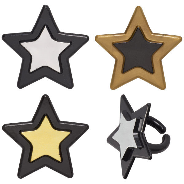 Grad Star Cupcake Rings