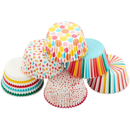 Rainbow, Striped and Polka Dot Standard Baking Cups