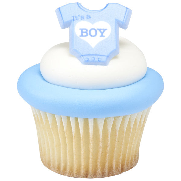 It's a Boy Cupcake Rings