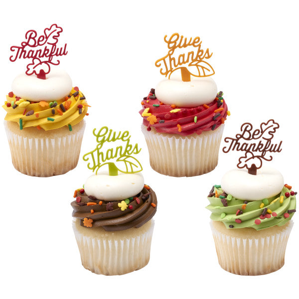 Be Thankful Cupcake Picks
