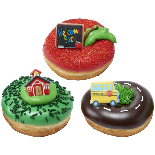 School Icons Cupcake Rings