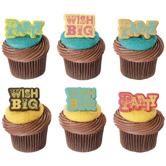 Party & Wish Big Cupcake Rings