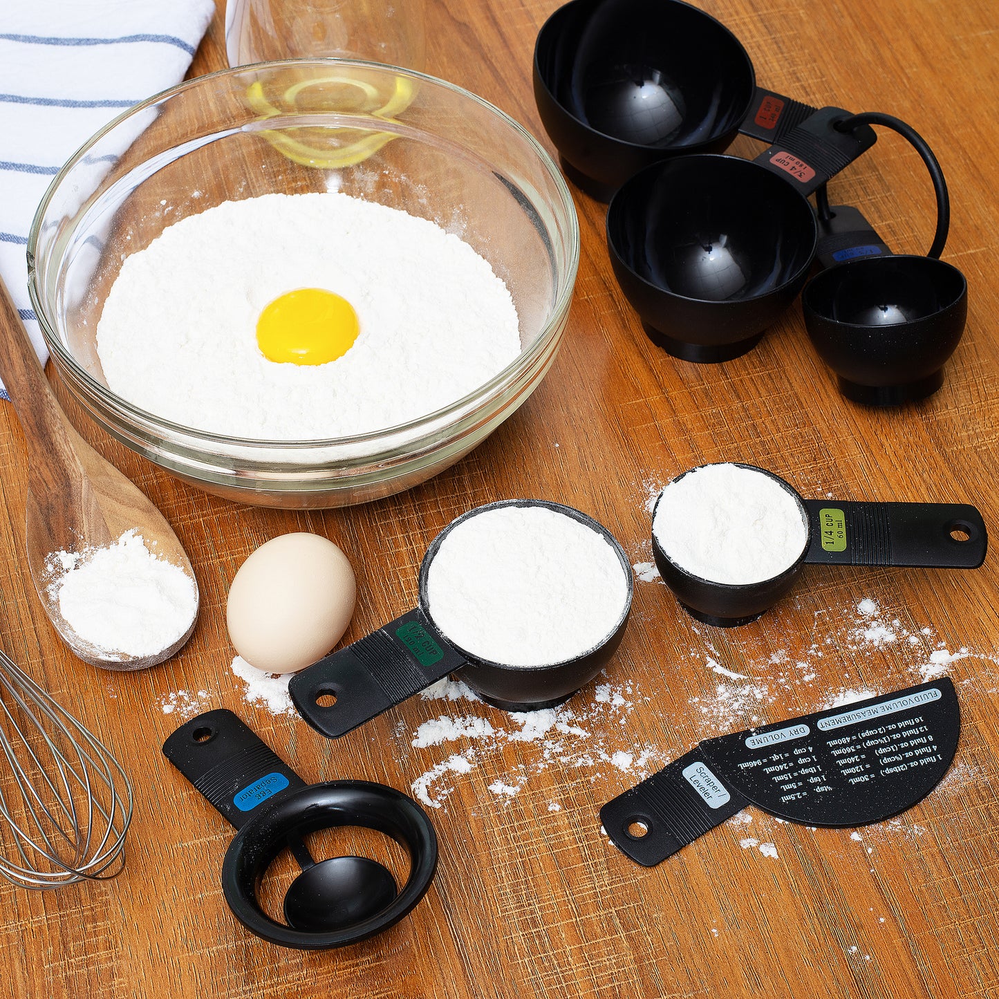 Measure Cups Egg Separator BL