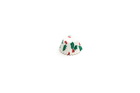 Christmas Petit-Four Baking Cups 100 Count (Plastic Container Package)