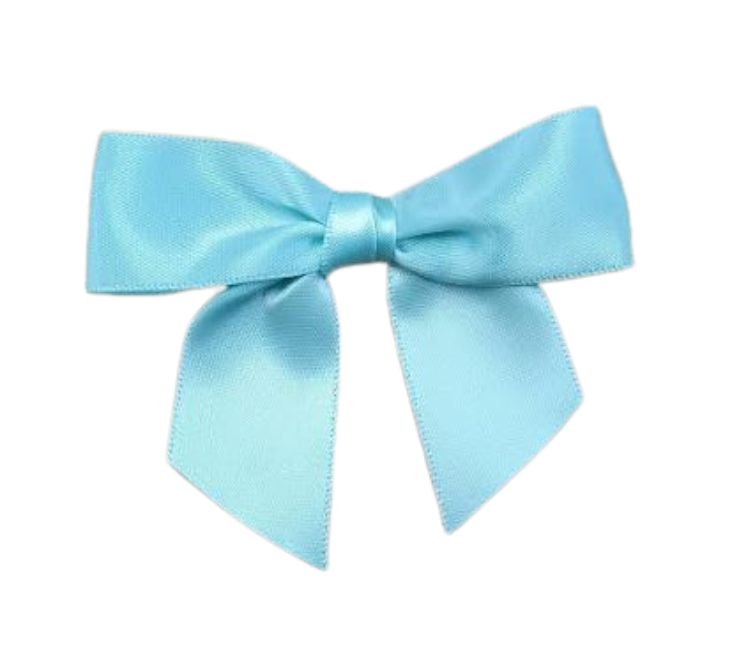 Blue Twist Tie Bows