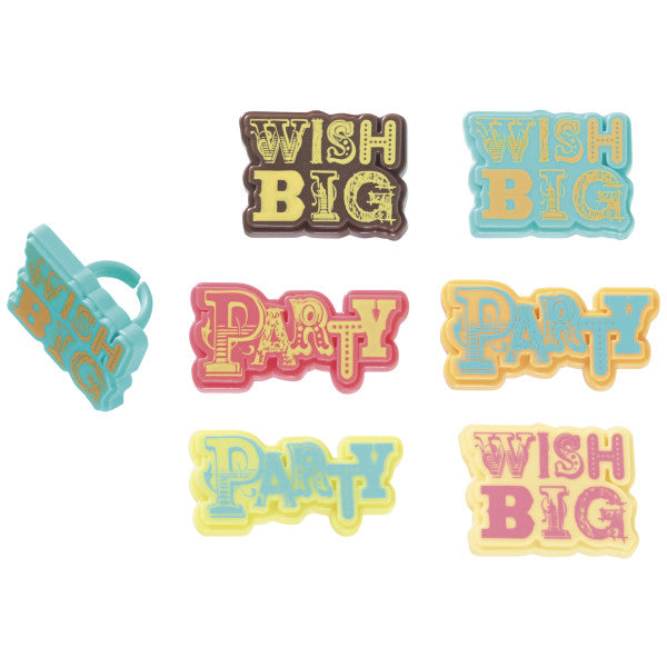 Party & Wish Big Cupcake Rings