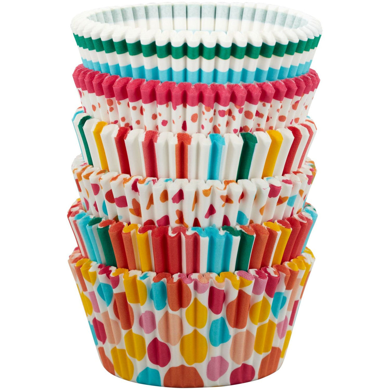 Rainbow, Striped and Polka Dot Standard Baking Cups