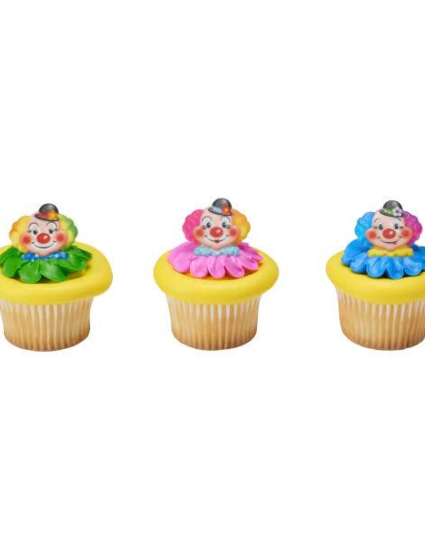 Jolly Clown Cupcake Rings