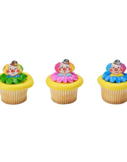 Jolly Clown Cupcake Rings