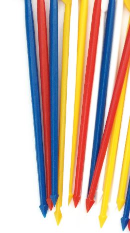 3.75" Assortment Colors Plastic Pics