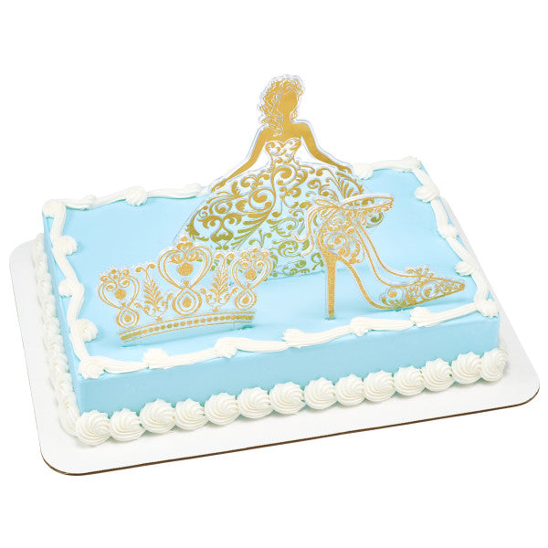 Gold / SilverQuinceañera Cake Kit