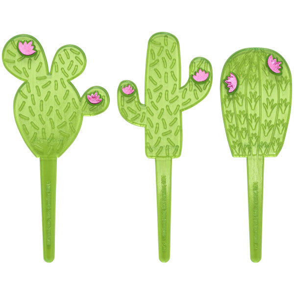 Cactus Assortment Cupcake Picks