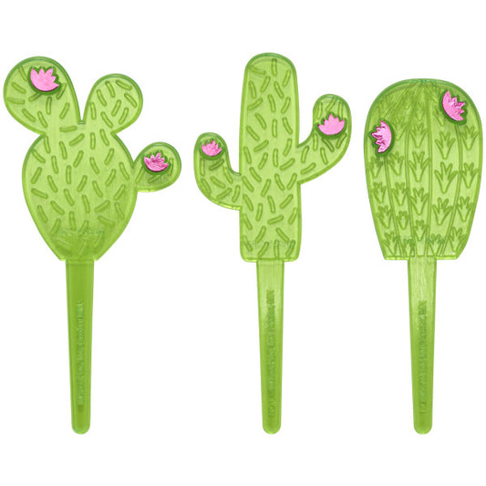 Cactus Assortment Cupcake Picks