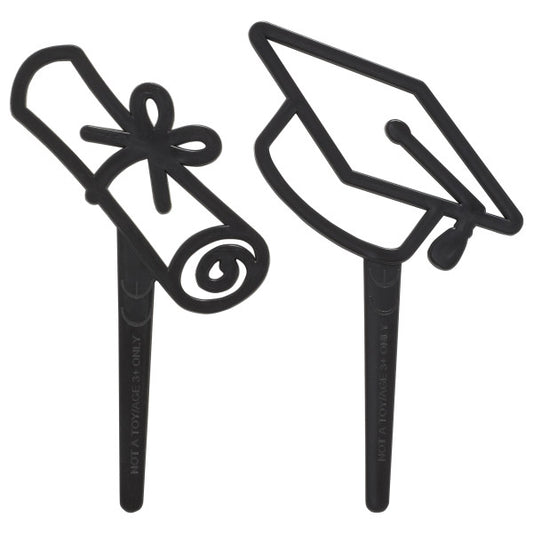 Graduation Icons Cupcake Picks