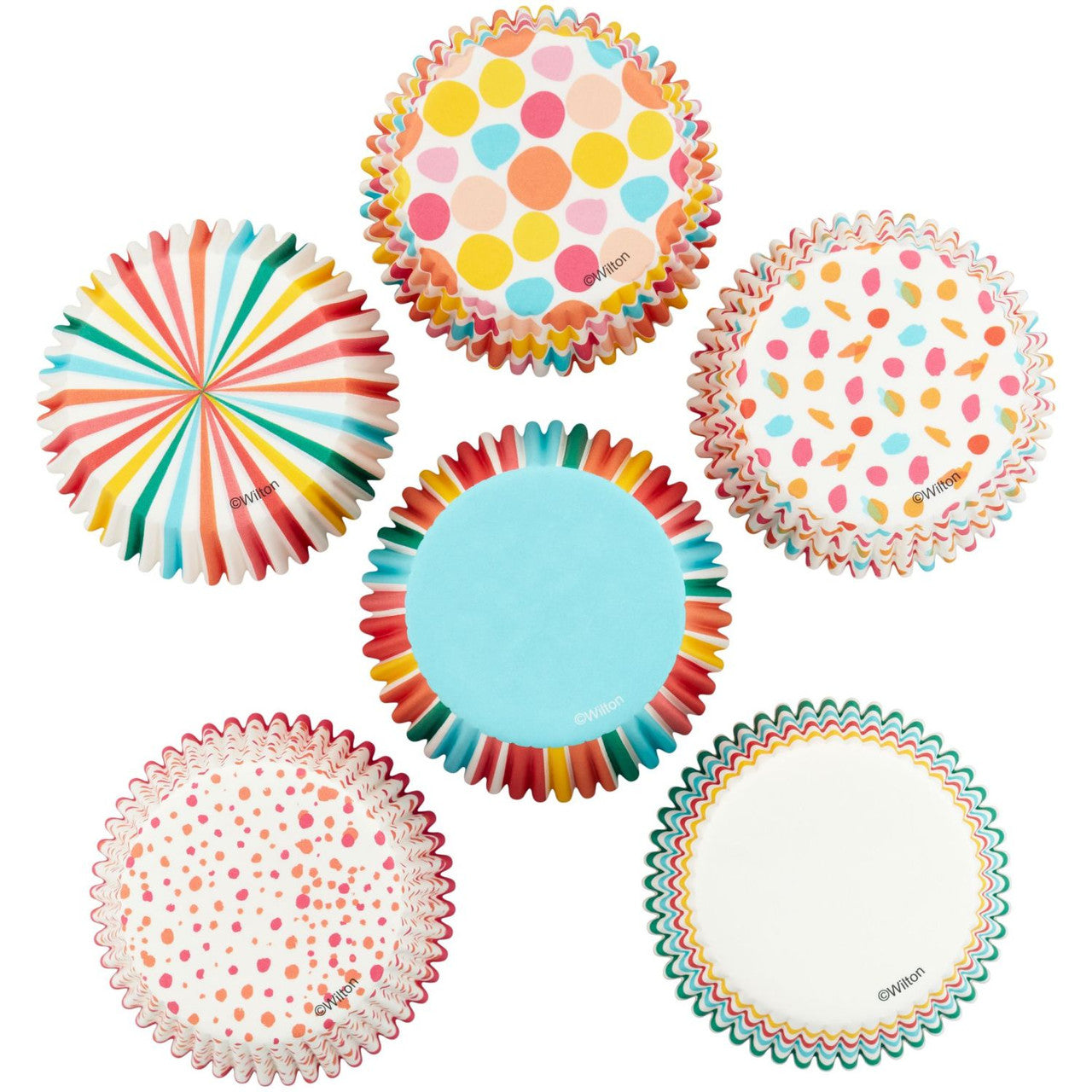 Rainbow, Striped and Polka Dot Standard Baking Cups