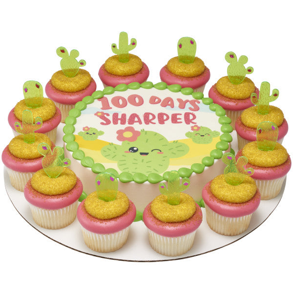 Cactus Assortment Cupcake Picks