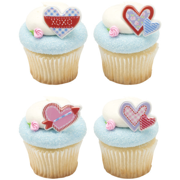 Cross My Heart Cupcake Rings
