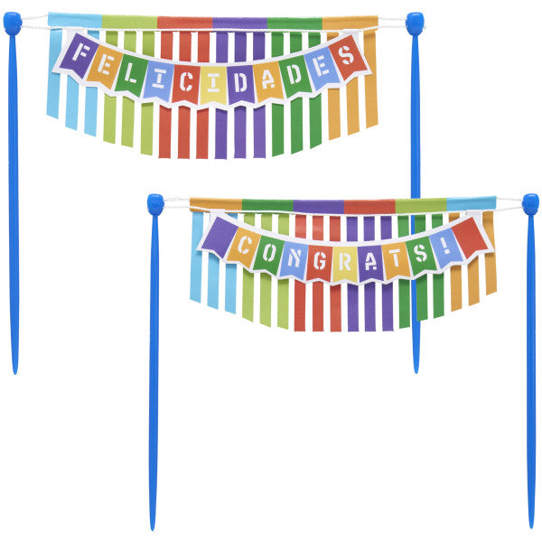 Felicidades Congrats! Banner Layon