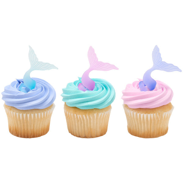 Mermaid Tail Wrap Cupcake Rings