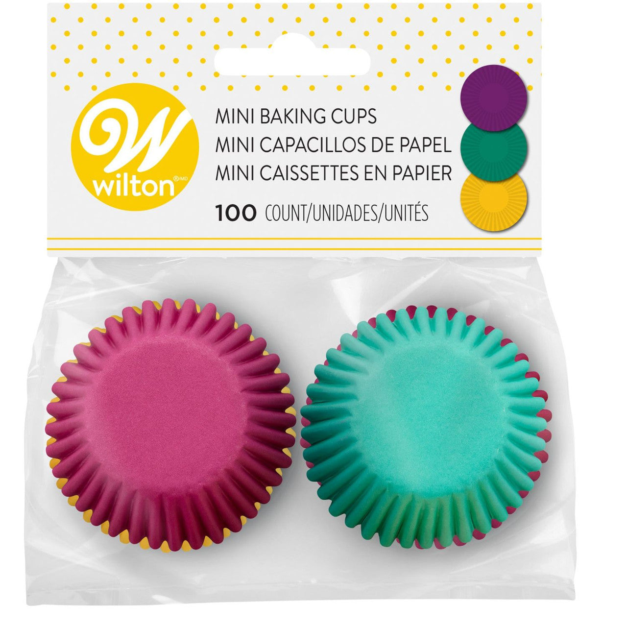Jewel Color Mini Baking Cups