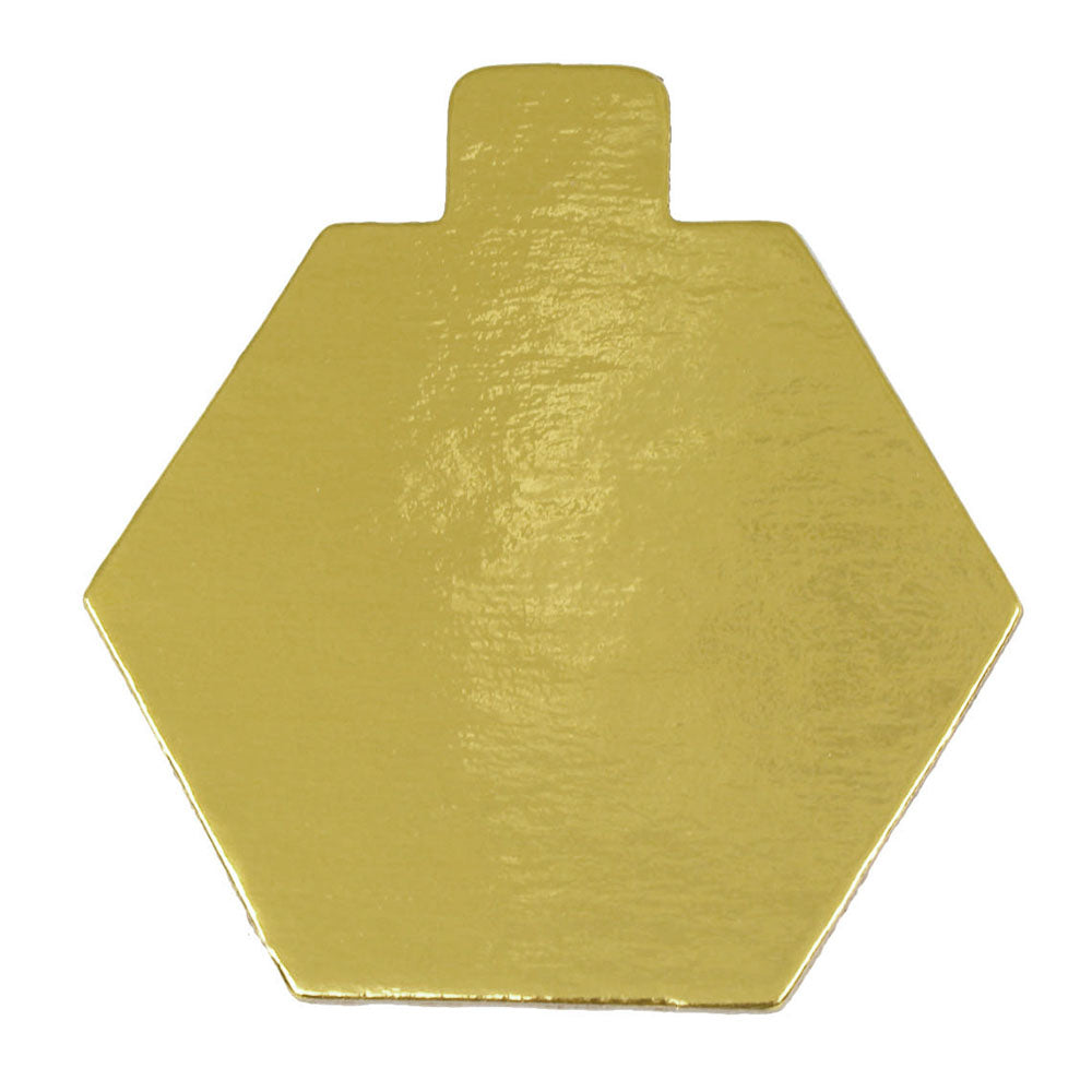 3.5" Hexagon Monoportion Double Sided Gold/ Black Board