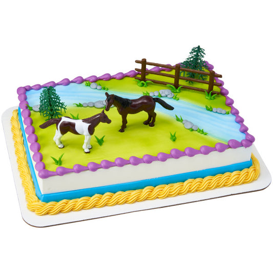 Horses Cake Topper