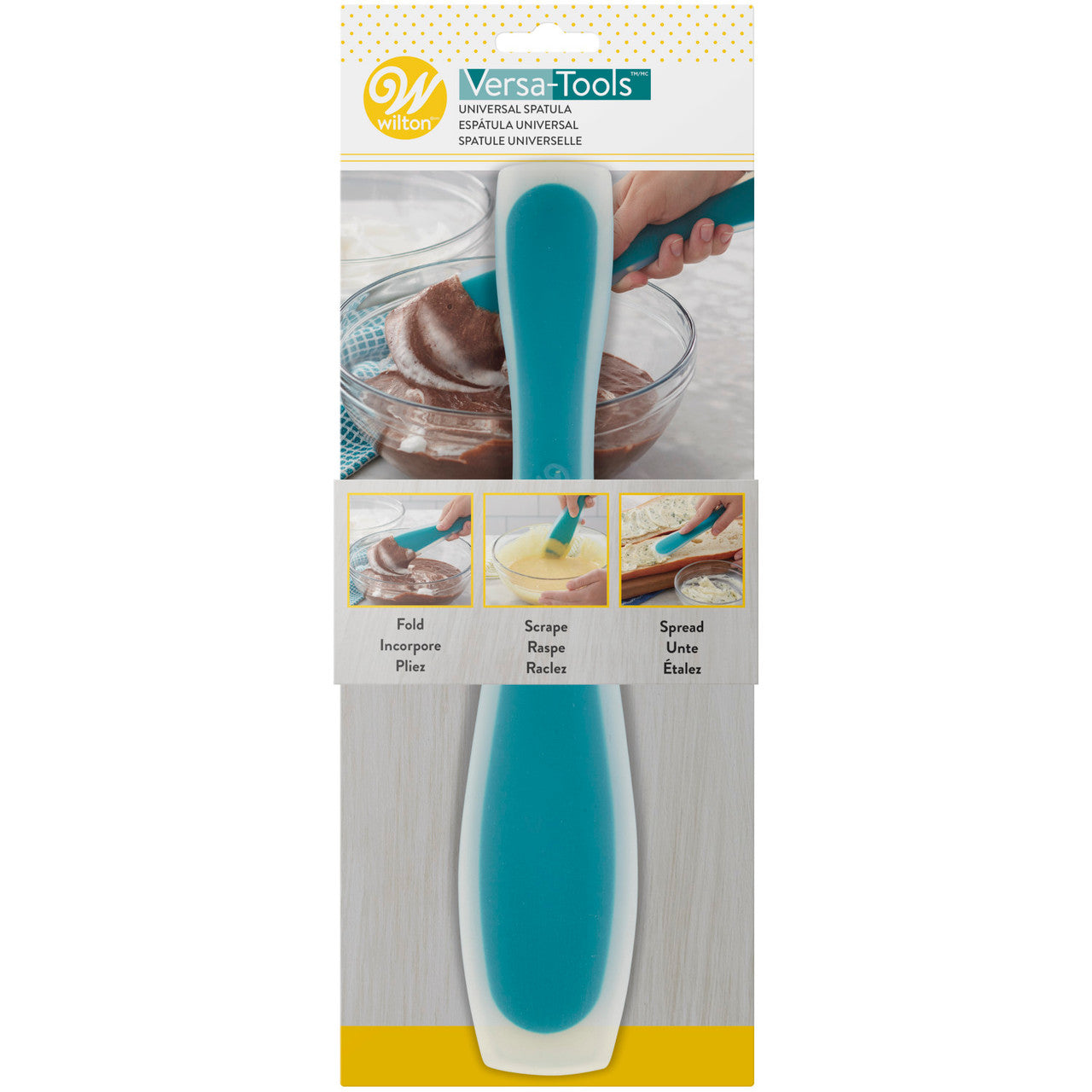 Versa-Tools Silicone Spread and Scrape Universal Spatula for Cooking and Baking