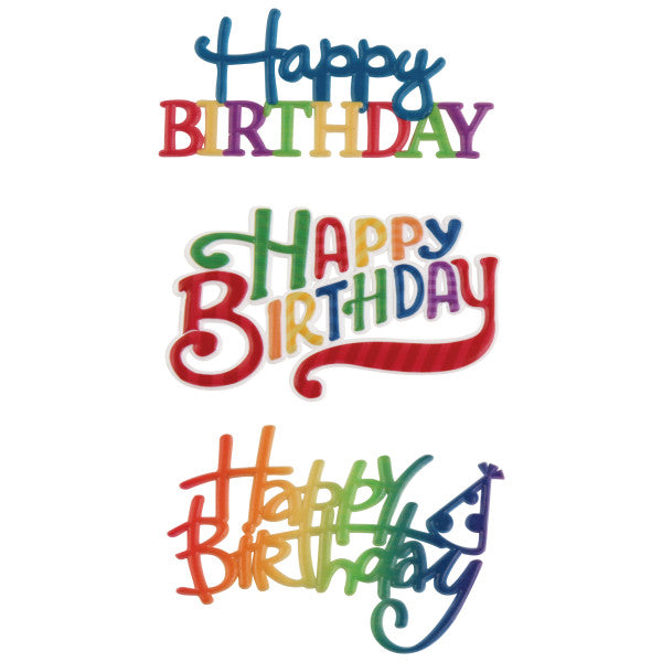 Pattern Happy Birthday Script Layon