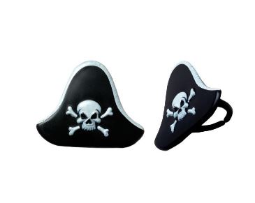 Pirate Hat Cupcake Rings